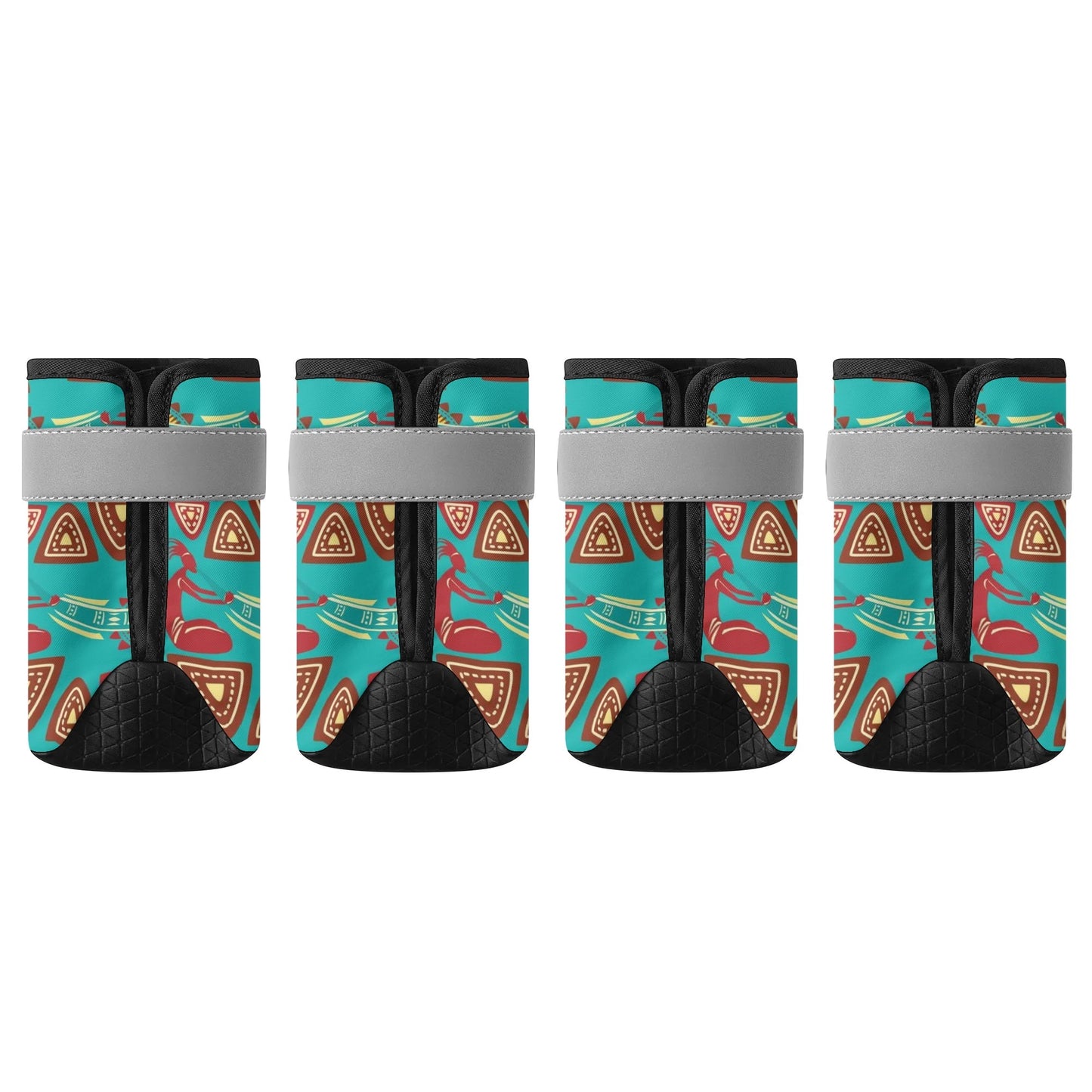 Non Slip Dog Socks tribal design