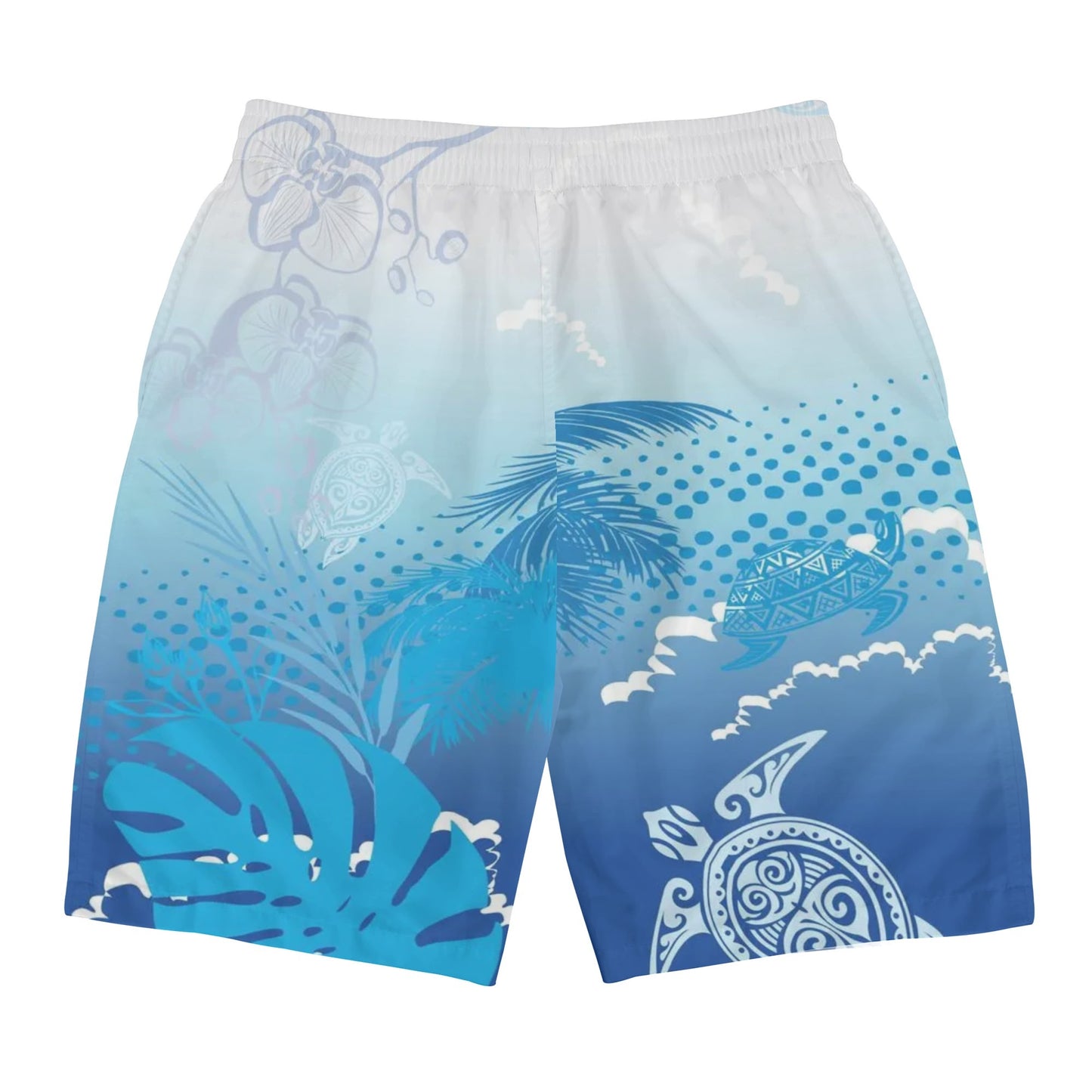 Mens All Over Print Board Shorts Hawaii Design