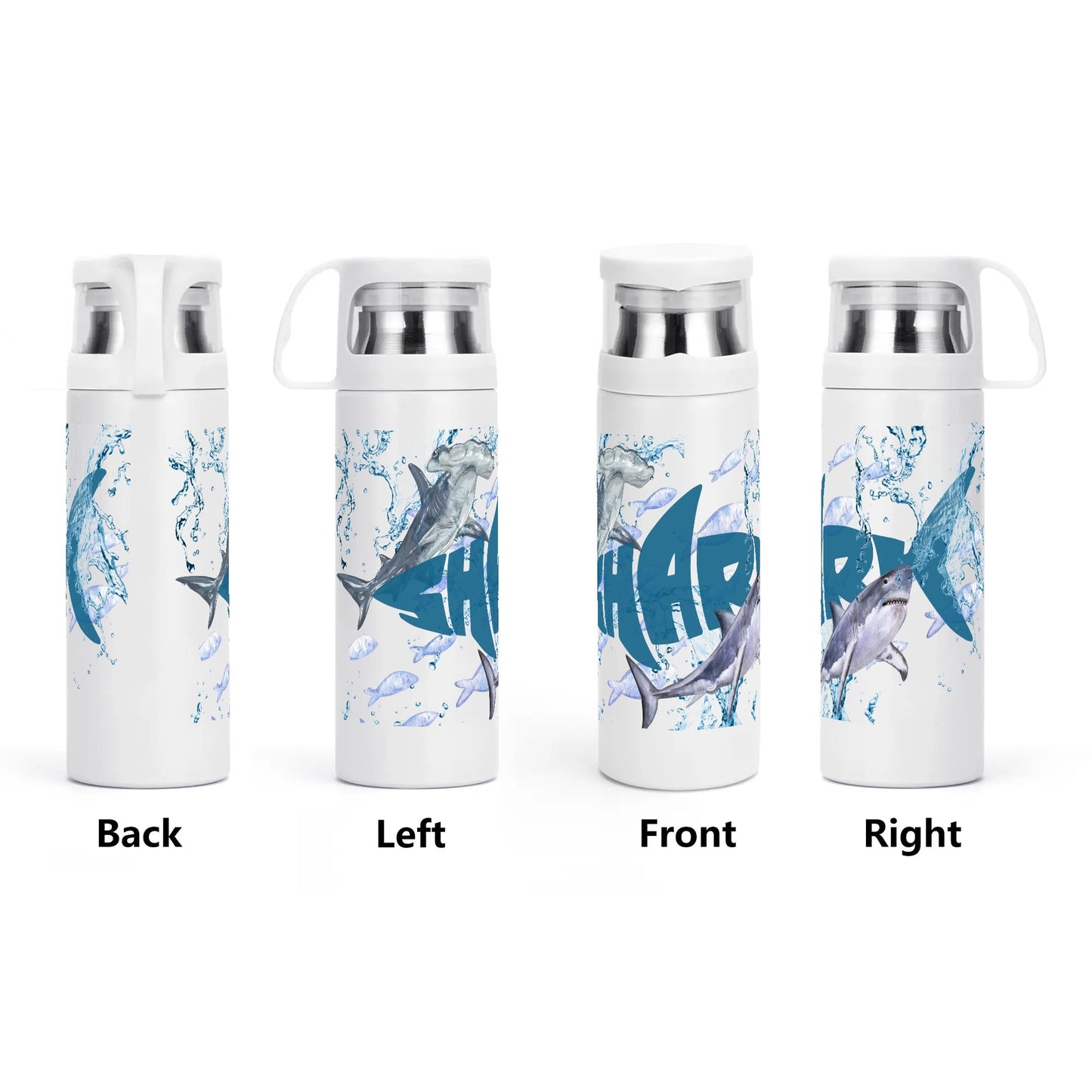 Shark Design Vacuum Bottle with Cup