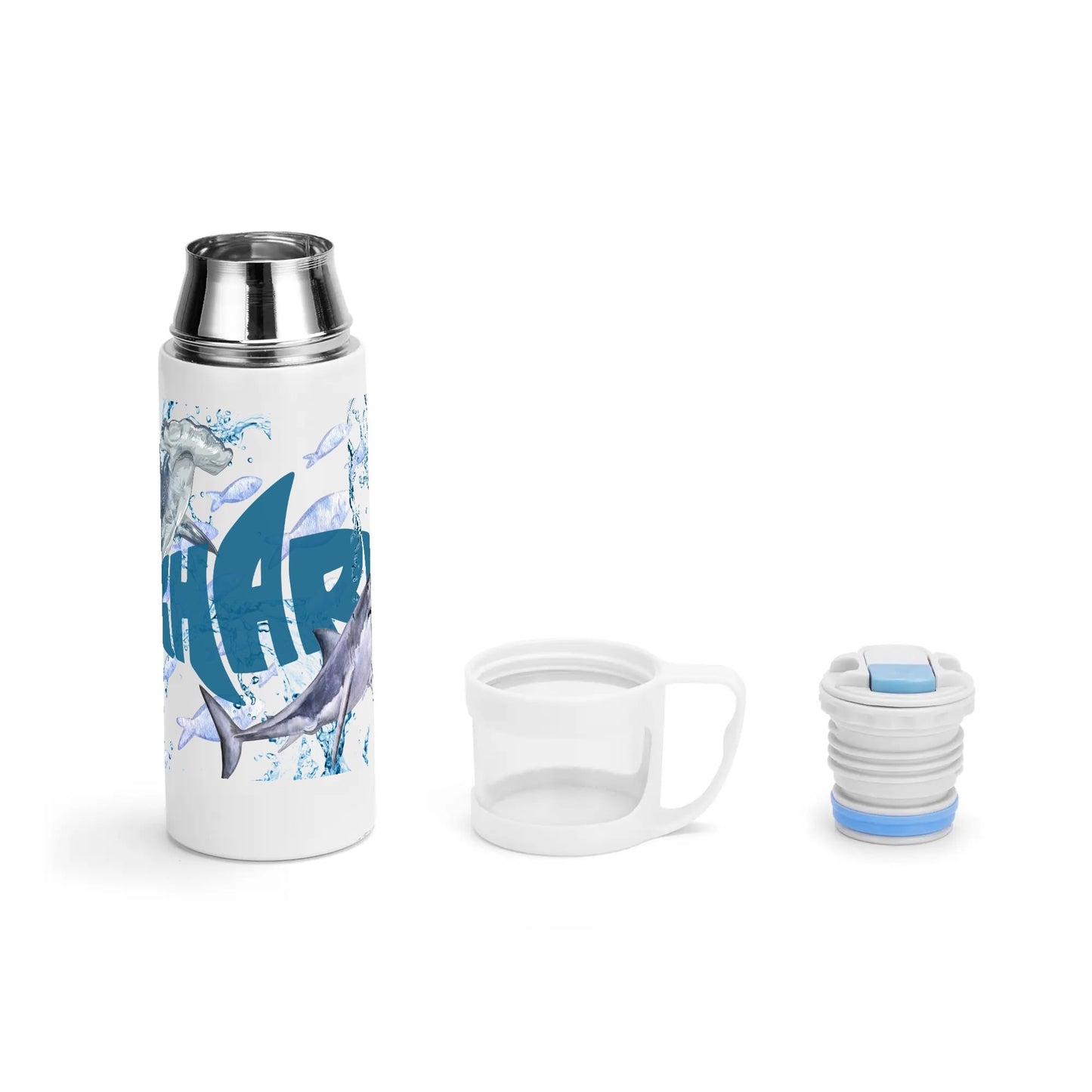 Shark Design Vacuum Bottle with Cup