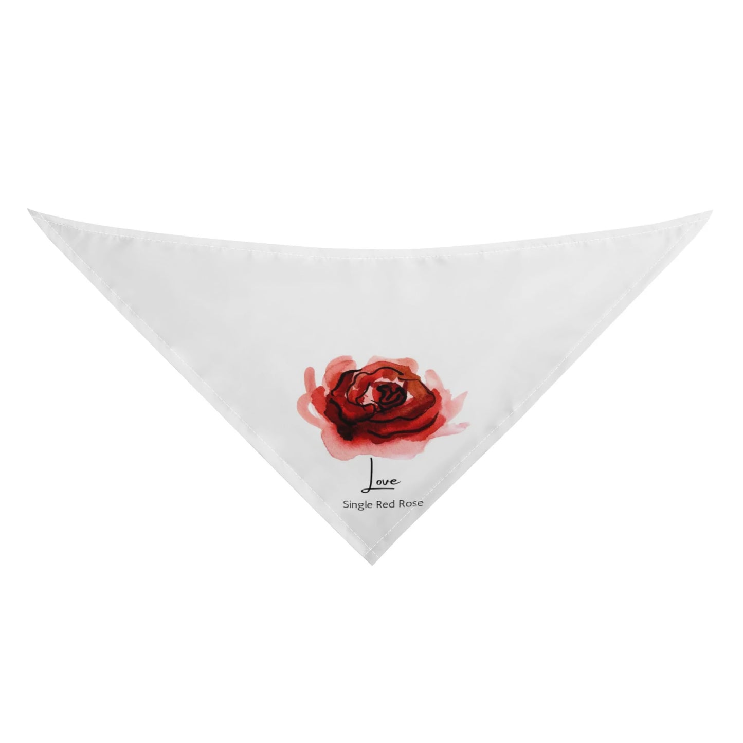 Bandanas for Dogs Cats single rose