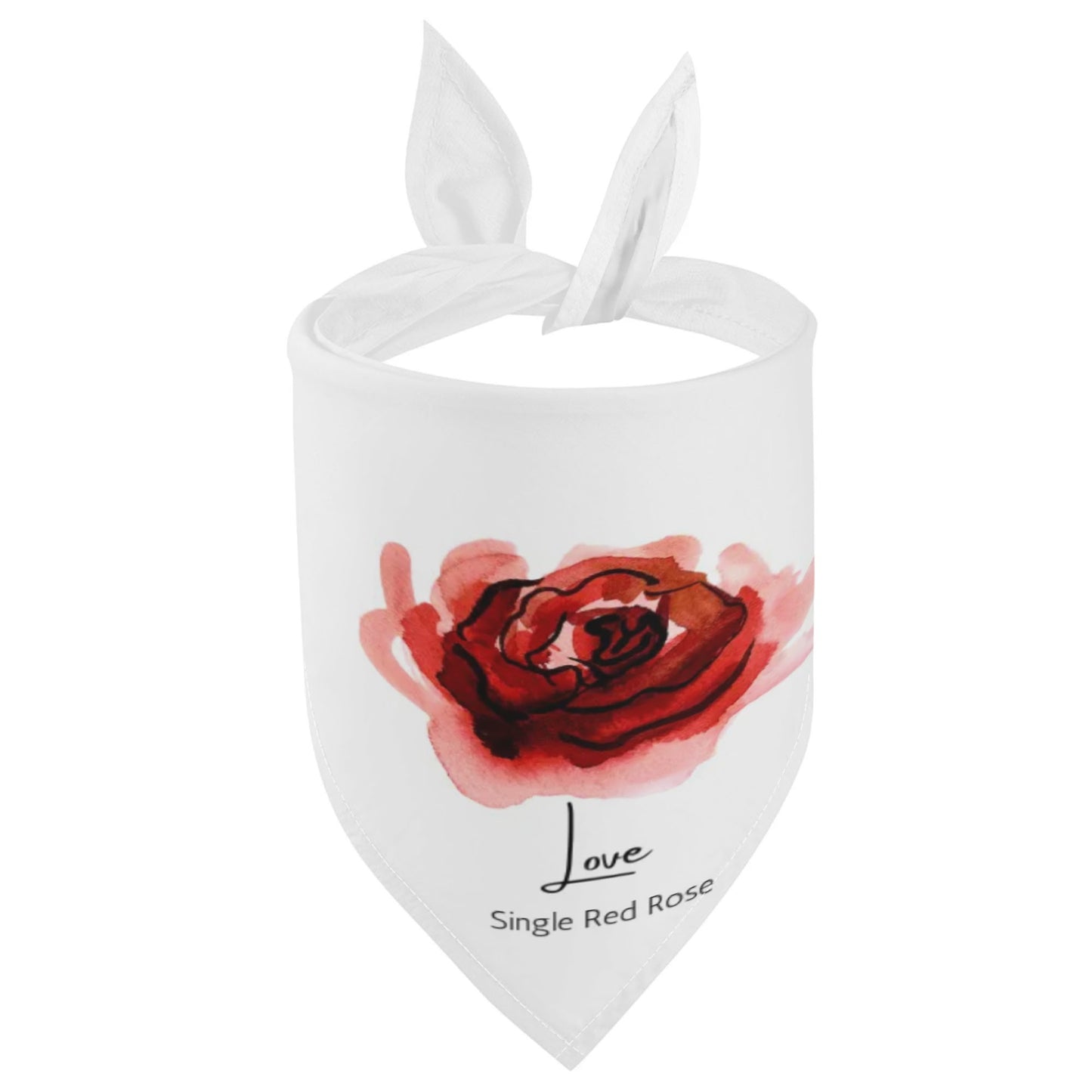 Bandanas for Dogs Cats single rose