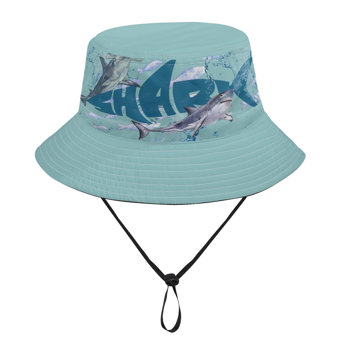 Shark Bucket Hats with Adjustable String