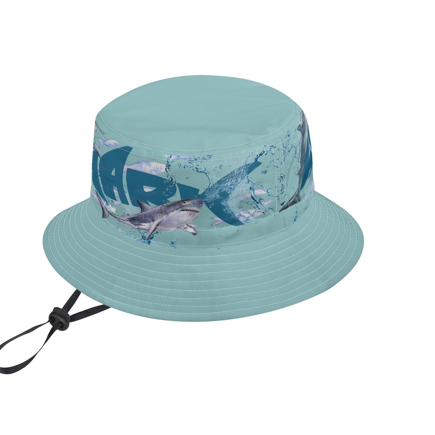 Shark Bucket Hats with Adjustable String