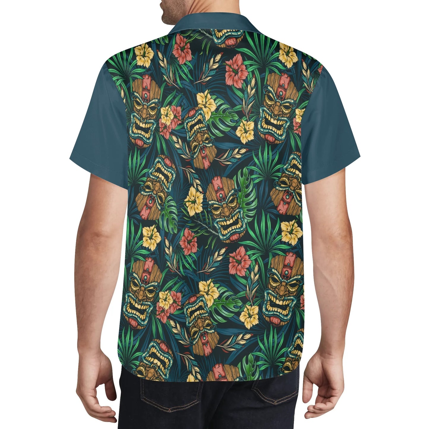 Mens All Over Print Casual Hawaiian Shirt