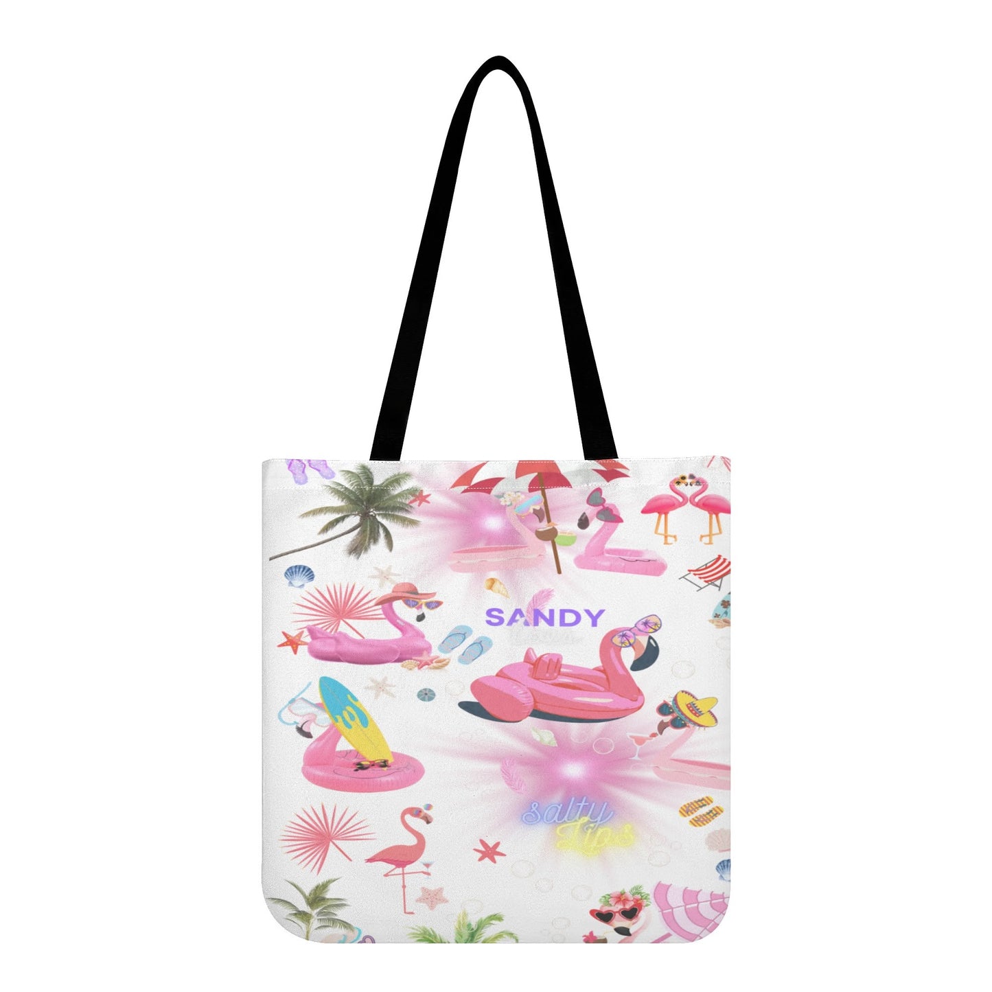 Pink Flamingo to go Cloth Tote Bag