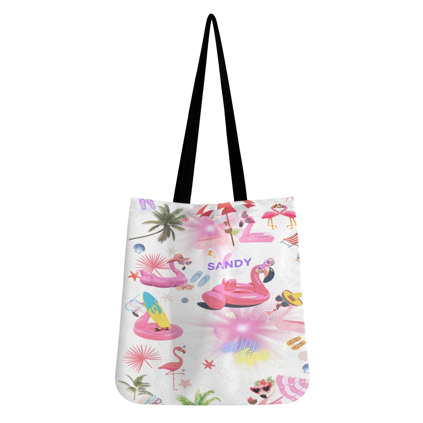 Pink Flamingo to go Cloth Tote Bag