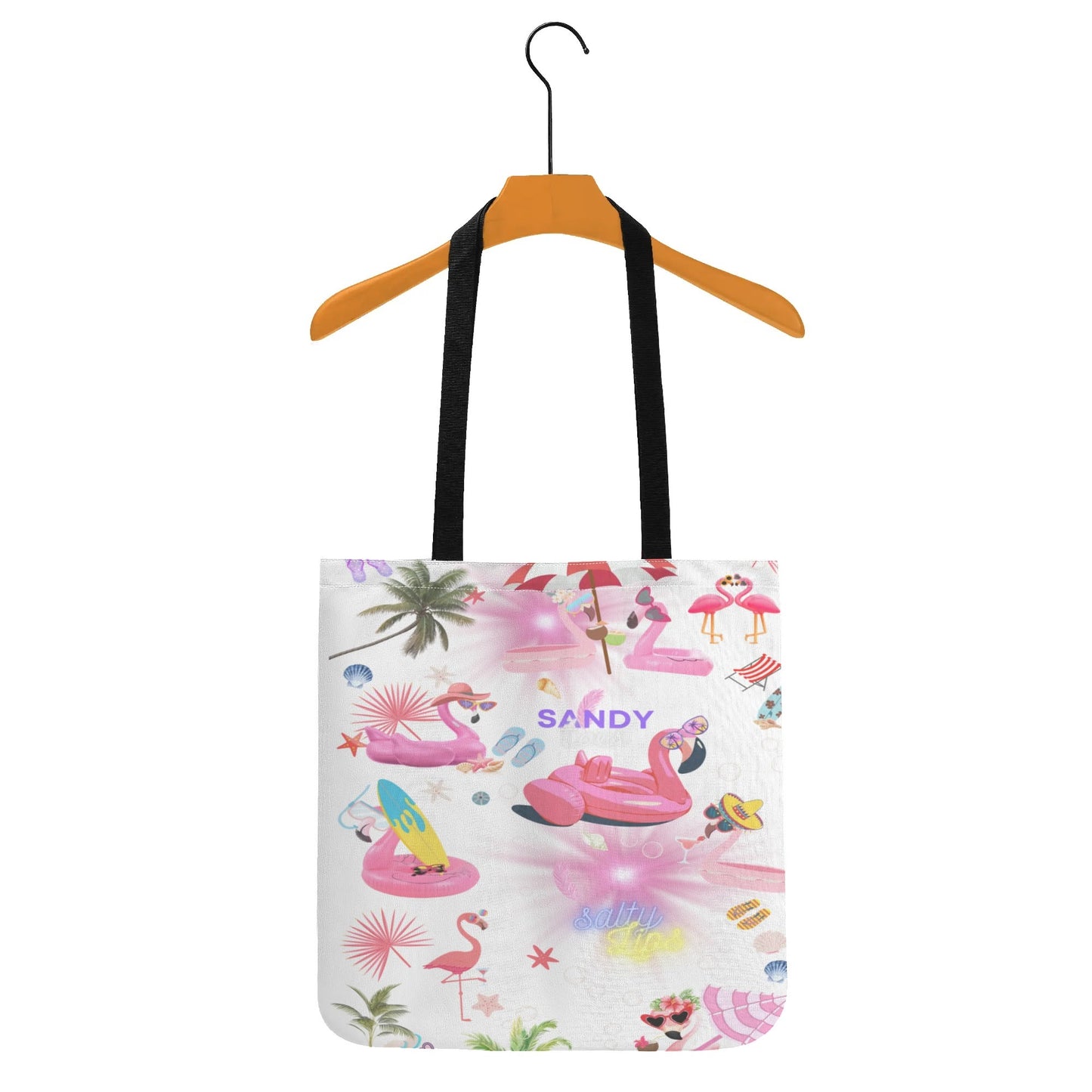 Pink Flamingo to go Cloth Tote Bag