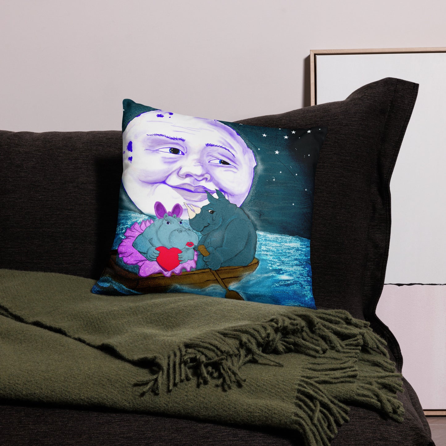 Love you to the Moon Pillow Case