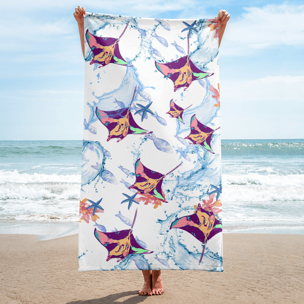 Towel String Ray Design Beach Towel