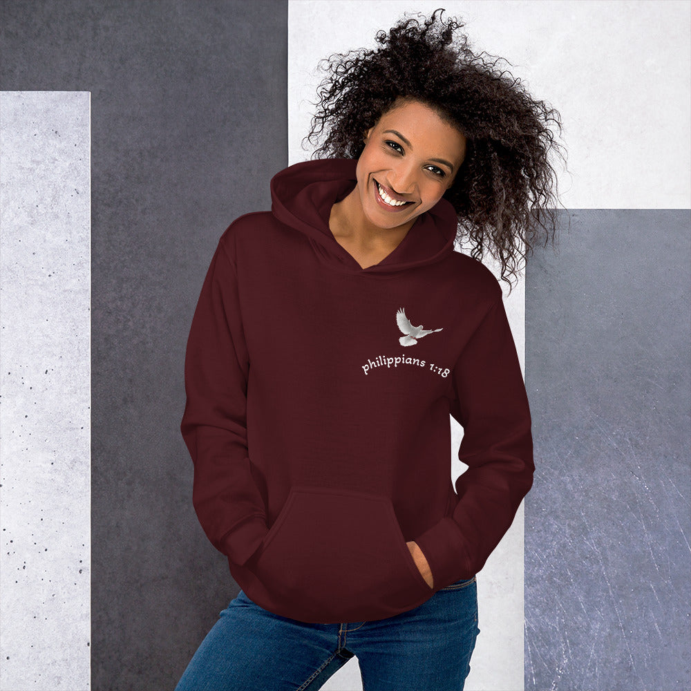 Unisex Hoodie with a bible verse and dove