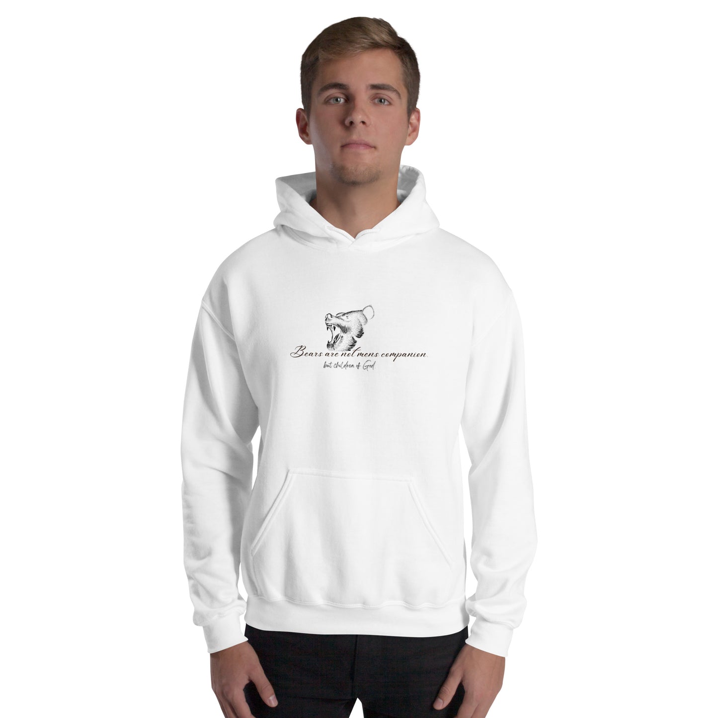 Bears are not humans companion hoodie