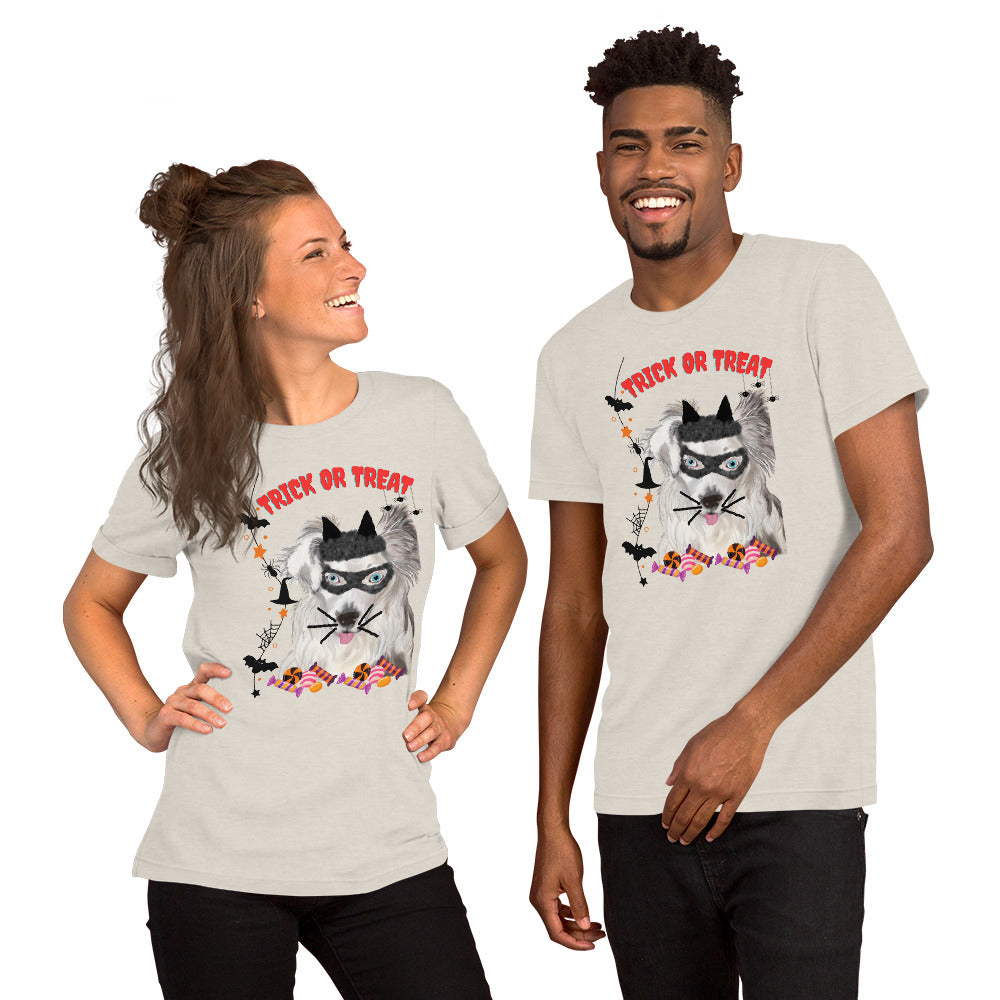 Princess a Halloween cat Unisex t-shirt