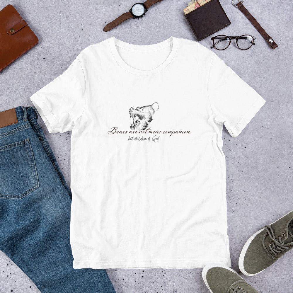 Men T-Shirt Bear with a quote