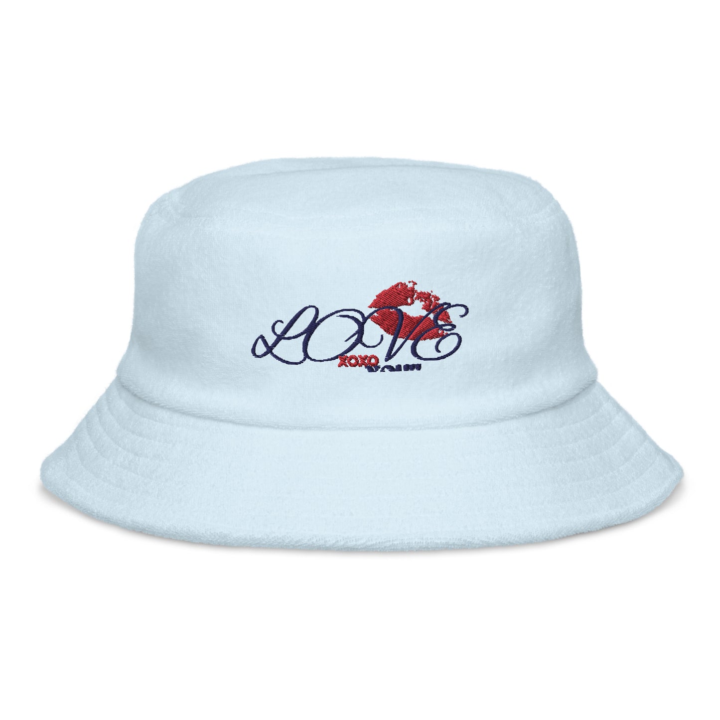 "Love you" terry cloth Bucket hat