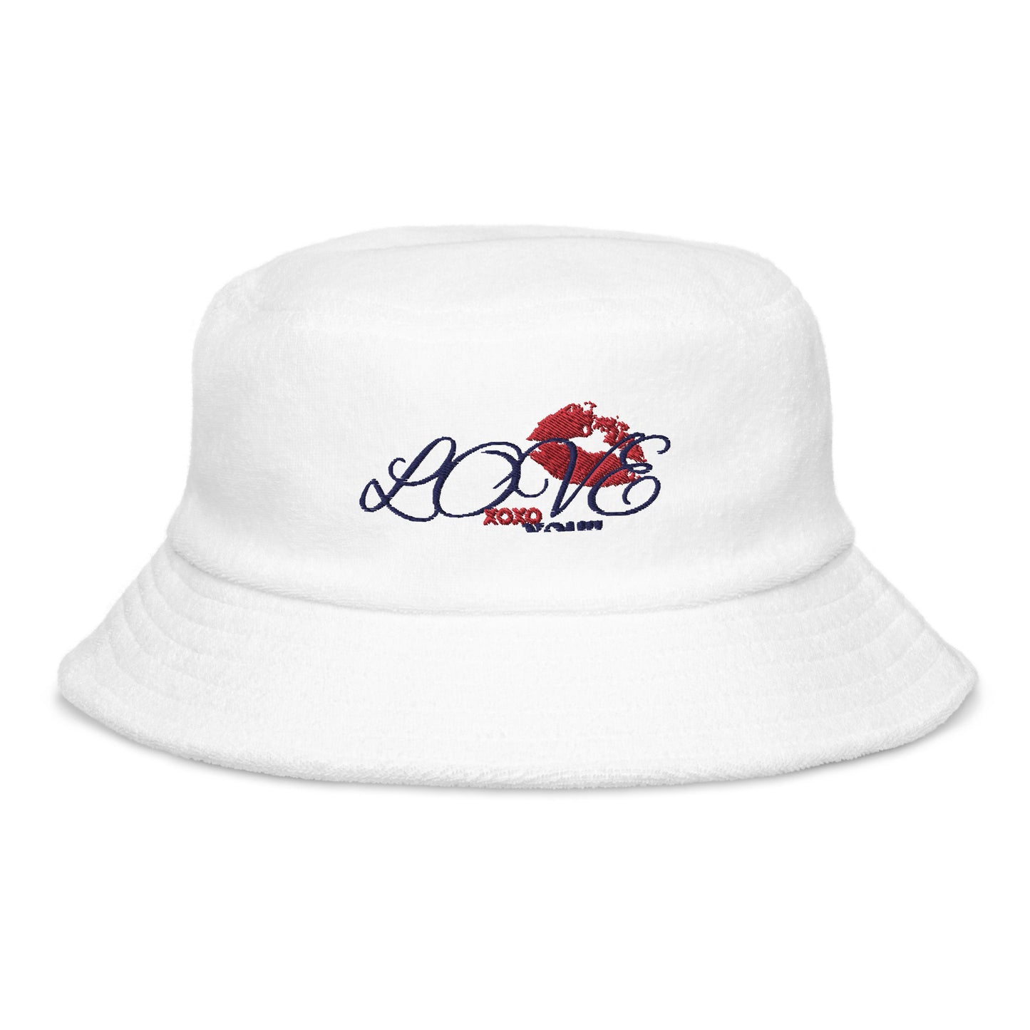 "Love you" terry cloth Bucket hat